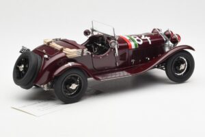 Alfa Romeo 1750 GS Spider #84 T. Nuvolari / B. Guidotti Mille Miglia Winner 1930 CMC 1:18 M-141 Μέταλλο - εικόνα 2 από 6
