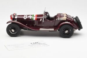 Alfa Romeo 1750 GS Spider #84 T. Nuvolari / B. Guidotti Mille Miglia Winner 1930 CMC 1:18 M-141 Μέταλλο - εικόνα 3 από 6