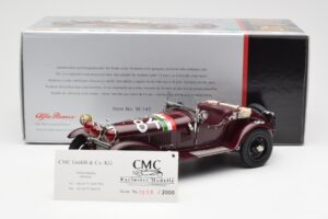 Alfa Romeo 1750 GS Spider #84 T. Nuvolari / B. Guidotti Mille Miglia Winner 1930 CMC 1:18 M-141 Μέταλλο - εικόνα 6 από 6