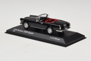 Alfa Romeo 2600 Spider Μαύρο Minichamps 1:43 400120630 Μέταλλο - εικόνα 3 από 4