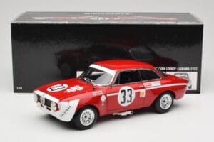 Alfa Romeo GTA 1300 Junior #33 T. Hezemans / G. van Lennep Hezemans Jarama 1972 Minichamps 1:18 100721233 Μέταλλο - εικόνα 8 από 8