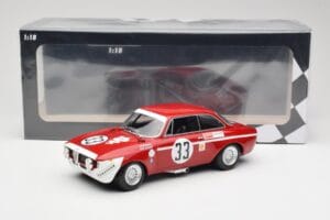 Alfa Romeo GTA 1300 Junior #33 T. Hezemans / G. van Lennep Division 1 Winners 4 Hours of Jarama 1972 Minichamps 1:18 15572123 - εικόνα 6 από 6