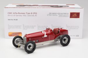 Alfa Romeo P3 #2 R. Caracciola German GP Winner 1932 CMC 1:18 M-220 Μέταλλο - εικόνα 6 από 6