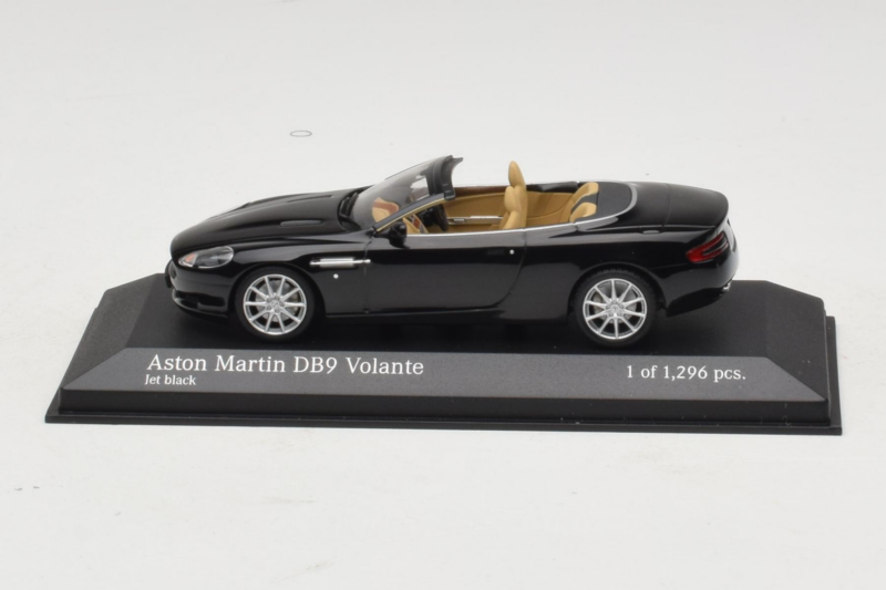 Aston Martin DB9 Καμπριολέ Μαύρο Minichamps 1:43 400137330 Μέταλλο