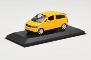 Audi A2 8Z Κίτρινο Minichamps 1:43 AUDI005 Μέταλλο - εικόνα 2 από 4