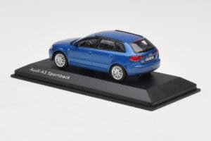 Audi A3 8P Sportback Mauritius Blue Minichamps 1:43 5010403033 Μέταλλο - εικόνα 3 από 4