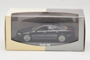 Audi A8 D3 Blue Metallic Light Interior Minichamps 1:43 20000001386003 Μέταλλο - εικόνα 4 από 4