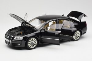 Audi A8 D3 W12 Μαύρο Kyosho 1:18 09212BK Μέταλλο - εικόνα 2 από 8