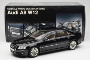 Audi A8 D3 W12 Μαύρο Kyosho 1:18 09212BK Μέταλλο - εικόνα 8 από 8