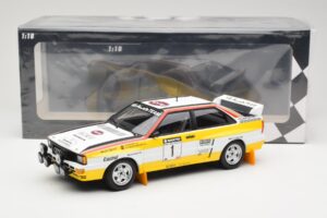 Audi Quattro A2 Audi Sport #1 W. Röhrl / C. Geistdörfer DNF Sanyo Rally of New Zealand 1984 Minichamps 1:18 155841101 Μέταλλο - εικόνα 6 από 6