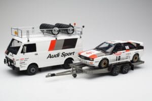 Audi Quattro A2 M. Mouton / F. Pons Tour de Corse 1983 Με VW LT35 Otto 1:18 OT418 Ρητίνη