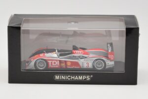 Audi R10 TDI LMP1 #3 L. Luhr / A. Premat / M. Rockenfeller 24 Hours of Le Mans 2008 Minichamps 1:43 400089903 Μέταλλο - εικόνα 4 από 4