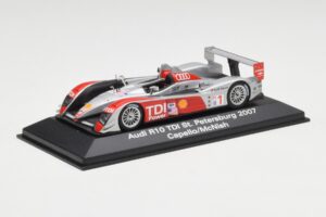 Audi R10 TDI #1 R. Capello / A. McNish / T. Kristensen 24 Hours of Le Mans 2007 Minichamps 1:43 5020700243 Μέταλλο - εικόνα 2 από 4