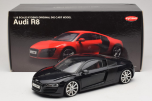 Audi R8 Μαύρο Kyosho 1:18 09213BK Μέταλλο - εικόνα 8 από 8