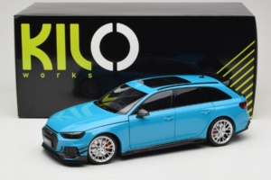 Audi RS4 B9 Avant Darwin Pro Μπλε Kilo Works 1:18 KLW002303 Μέταλλο - εικόνα 8 από 8