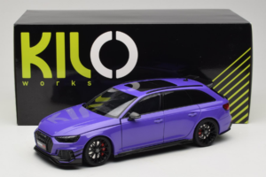 Audi RS4 B9 Avant Darwin Pro Μοβ Kilo Works 1:18 KLW002301 Μέταλλο - εικόνα 8 από 8