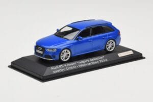 Audi RS4 B8 Avant Nogaro Blue Χριστουγεννιάτικη Επιλογή 2014 Minichamps 1:43 AUDI003 Μέταλλο - εικόνα 2 από 4