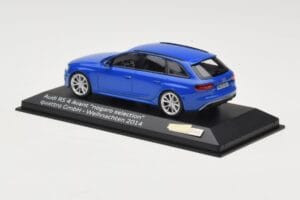 Audi RS4 B8 Avant Nogaro Blue Χριστουγεννιάτικη Επιλογή 2014 Minichamps 1:43 AUDI003 Μέταλλο - εικόνα 3 από 4