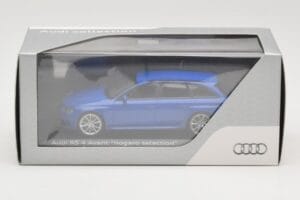 Audi RS4 B8 Avant Nogaro Blue Χριστουγεννιάτικη Επιλογή 2014 Minichamps 1:43 AUDI003 Μέταλλο - εικόνα 4 από 4