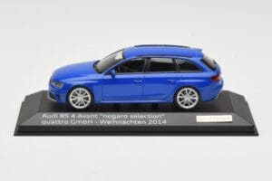 Audi RS4 B8 Avant Nogaro Blue Χριστουγεννιάτικη Επιλογή 2014 Minichamps 1:43 AUDI003 Μέταλλο