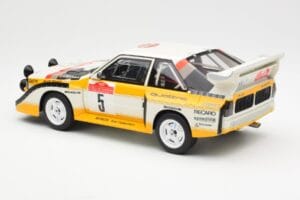Audi Sport Quattro S1 #5 W. Rohrl / C. Geistdorfer Rally Sanremo Winner 1985 AUTOart 1:18 88503 Σύνθετο - εικόνα 7 από 8