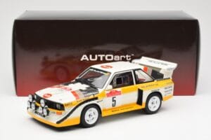 Audi Sport Quattro S1 #5 W. Rohrl / C. Geistdorfer Rally Sanremo Winner 1985 AUTOart 1:18 88503 Σύνθετο - εικόνα 8 από 8