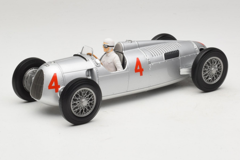 Auto Union Typ C #4 A. Varzi 2nd Place Monaco GP 1936 Minichamps 1:18 155361004 Μέταλλο