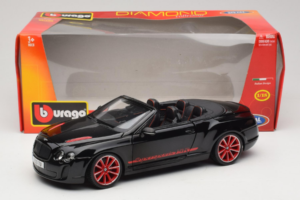 Bentley Continental Supersports ISR Καμπριολέ Μαύρο Με Κόκκινες Ζάντες Bburago 1:18 18-11035 Μέταλλο - εικόνα 8 από 8