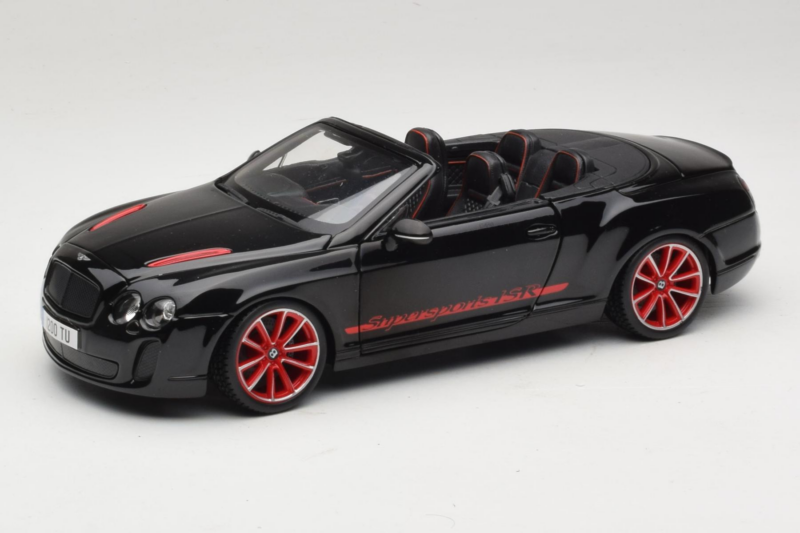 Bentley Continental Supersports ISR Καμπριολέ Μαύρο Με Κόκκινες Ζάντες Bburago 1:18 18-11035 Μέταλλο
