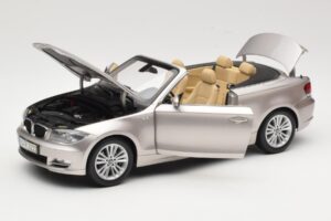 BMW 1 Series E88 Καμπριολέ Mineral Silver Metallic Kyosho 1:18 80430427020 Μέταλλο - εικόνα 2 από 8