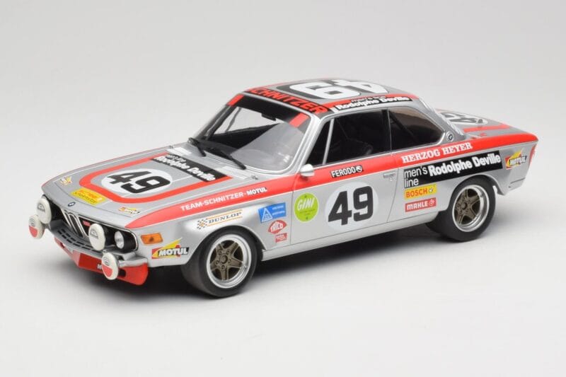 BMW 2800 CS E9 #49 Team Schnitzer G. Herzog / H. Heyer 24 Hours of Spa 1972 Minichamps 1:18 155722749 Μέταλλο