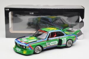 BMW 3.5 CSL E9 Schnitzer #10 D. Quester / R. Peterson 6 Hours Watkins Glen 1976 Minichamps 1:18 155762610 Μέταλλο - εικόνα 6 από 6