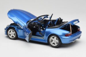 BMW Z3 E36 M Roadster Estoril Blue Bburago 1:18 3349-M1 Μέταλλο - εικόνα 5 από 8