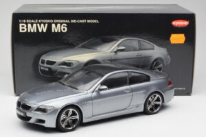 BMW M6 E63 Silver Γκρι Kyosho 1:18 08703GR Μέταλλο - εικόνα 8 από 8
