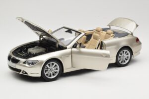 BMW 6 Series E64 Cabriolet Mineral Silver Metallic Kyosho 1:18 80430153437 Μέταλλο - εικόνα 2 από 9