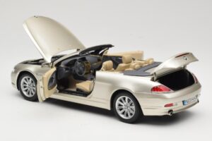 BMW 6 Series E64 Cabriolet Mineral Silver Metallic Kyosho 1:18 80430153437 Μέταλλο - εικόνα 6 από 9