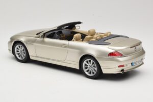 BMW 6 Series E64 Cabriolet Mineral Silver Metallic Kyosho 1:18 80430153437 Μέταλλο - εικόνα 8 από 9