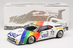 BMW M1 #72 BMW France Zol Auto B. Rousselot / J. Servanin 24 Hours of Le Mans 1981 Minichamps 1:18 180812972 Μέταλλο - εικόνα 2 από 8