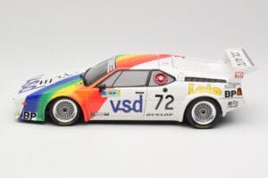 BMW M1 #72 BMW France Zol Auto B. Rousselot / J. Servanin 24 Hours of Le Mans 1981 Minichamps 1:18 180812972 Μέταλλο - εικόνα 4 από 8