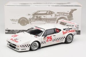 BMW M1 #25 Red Lobster D. Cowart / K. Miller LA Times GP Riverside 1981 Minichamps 1:18 180812925 Μέταλλο - εικόνα 8 από 8