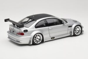 BMW M3 E46 GTR Street Ασημί With Carbon Roof Minichamps 1:18 100012102 Μέταλλο - εικόνα 3 από 8