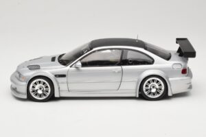 BMW M3 E46 GTR Street Ασημί With Carbon Roof Minichamps 1:18 100012102 Μέταλλο - εικόνα 4 από 8