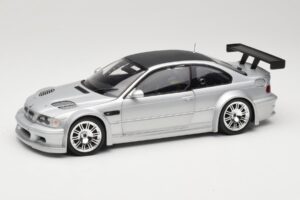 BMW M3 E46 GTR Street Ασημί With Carbon Roof Minichamps 1:18 100012102 Μέταλλο