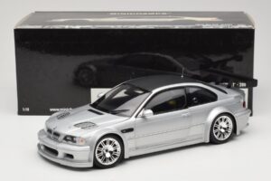 BMW M3 E46 GTR Street Ασημί With Carbon Roof Minichamps 1:18 100012102 Μέταλλο - εικόνα 8 από 8