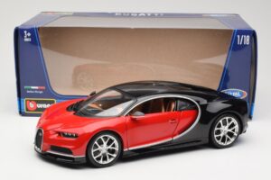 Bugatti Chiron Μαύρο & Κόκκινο Bburago 1:18 18-11040 Μέταλλο - εικόνα 8 από 8