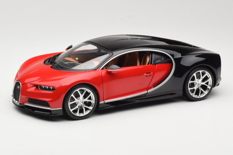 Bugatti Chiron Μαύρο & Κόκκινο Bburago 1:18 18-11040 Μέταλλο