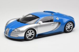 Bugatti Veyron Edition Centenaire Chrome Blue Minichamps 1:18 100110850-O Μέταλλο