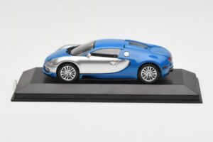 Bugatti Veyron Centenaire Μπλε Μεταλλικό Ασημί Minichamps 1:43 400110850 Μέταλλο