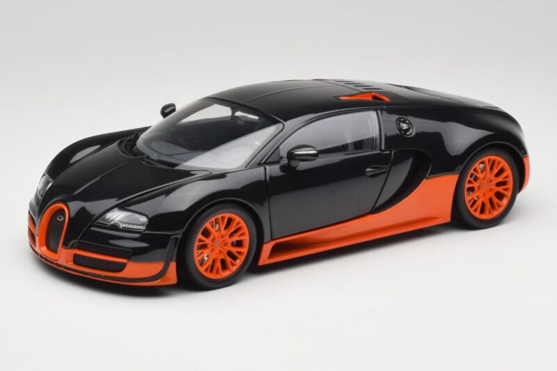 Bugatti Veyron Super Sport World Record Edition Carbon & Orange Minichamps 1:18 100110840 Μέταλλο