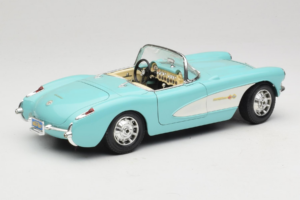Chevrolet Corvette C1 Μπλε & Λευκό Bburago 1:18 3024-M2 Μέταλλο - εικόνα 3 από 8